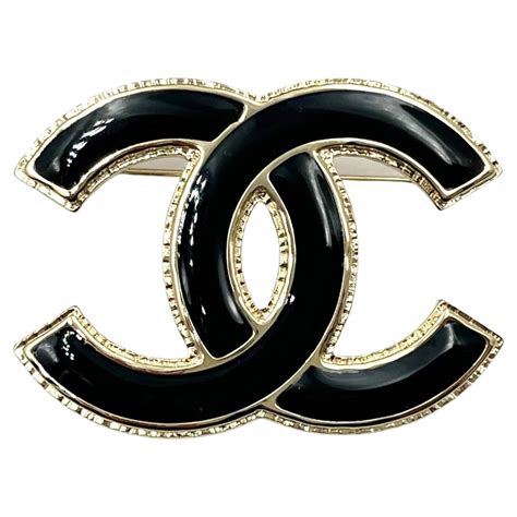 black chanel broock|CHANEL Fashion Brooches & Pins for sale .